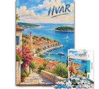 Hvar Puzzle Adulte 1000pcs (52x38cm) Défi | Pour retrouver le plaisir d'un puzzle classique : ce puzzle adulte 1000 pièces offre une pause loin des écrans.