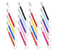 HVBIHRJIP 20pcs Plastique Keychain Spring Key Holder Course Lonyard pour les femmes Couleur aléatoire