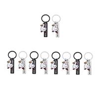 HVBIHRJIP 4 PCS Key Chain Girl Baby Gifts Mom Keychain Kids Chains Key Chains Mini Duck Decor Purse Keychain Duck Keychain en acier inoxydable en acier inoxydable Anneaux de canard Modèles Animal