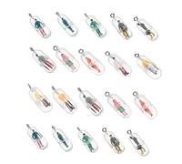 HVBIHRJIP 40 PCS Téléphone mobile ACCESSOIRES SCHEUR DE TÉLÉPHONE COMMINE COHLE DIY CAPSULE Embellissement Bijoux Craft Pendant Métal