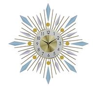HVBIHRJIP Horloge Murale 3D, Cadran en métal avec modélisation de Forme de flèche géométrique, chronomédium de Quartz Multicolore Moderne à Batterie silencieuse.