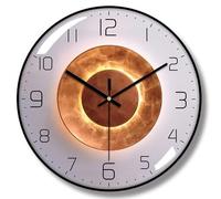 HVBIHRJIP Horloge Murale, Art déco Mural Horloge Moderne en métal Silencieux et sans tachon, adapté au Salon, à la Chambre, Salle d'étude