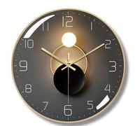 HVBIHRJIP Horloge Murale, Art déco Mural Horloge Moderne en métal Silencieux et sans tachon, adapté au Salon, à la Chambre, Salle d'étude