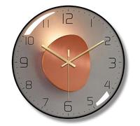 HVBIHRJIP Horloge Murale, Art déco Mural Horloge Moderne en métal Silencieux et sans tachon, adapté au Salon, à la Chambre, Salle d'étude
