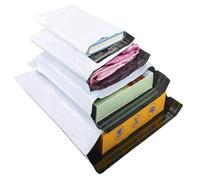 HVDHYY 100pcs Pochette Envoie Colis Vinted Enveloppe Plastique Expedition Mixte C5 A4 B4 A3 Emballage Colis Vinted Imperméable Inviolable Résistant Auto-Adhésives pour Vêtements Livres Blanc