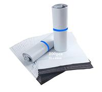 HVDHYY 200pcs Enveloppe Plastique Expedition Emballage Colis Vetement 32cmX45cm C3 Blanches Conditionnements Plastique Polystyrène Pochettes Envoie Colis Vinted Convient à Vêtements Chemise T-shirt