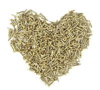 HVDHYY 500PCS Petits clous Rond Tête Petits Clous en Bois Boîtes Cécoratives Bricolage Accessoires Dorées 1.5 * 15mm