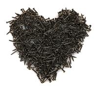 HVDHYY 500PCS Petits clous Rond Tête Petits Clous en Bois Boîtes Cécoratives Bricolage Accessoires Noires 1.5 * 20mm