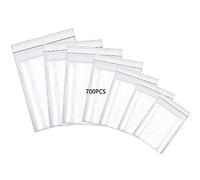HVDHYY 700Pièces Petit Sachet Transparent Reutilisable Sacs en Plastique Transparent Pochette Plastique de Bijoux Boucles d'oreilles Collier Échantillons (Mixte 7 Tailles)