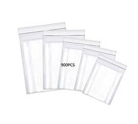 HVDHYY 900Pièces Sachet Plastique Transparent Reutilisable Sacs en Plastique Transparent Pochette Plastique de Bijoux Boucles d'oreilles Collier Échantillons (Mixte 5 Tailles)