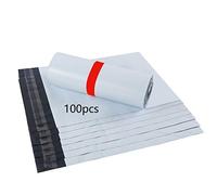 HVDHYY Enveloppe Plastique Expedition Sac Expedition Lot de 100 300mmX420mm/12''X17'' A3 Blanc Emballage Colis Vetement Sacs d'expédition en Plastique Conditionnements Polystyrène Pochettes
