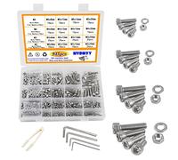 HVDHYY Lot de 945 écrous et boulons pour machine - Assortiment de vis et écrous et rondelles M2 M3 M4 M5 en acier inoxydable 304 …