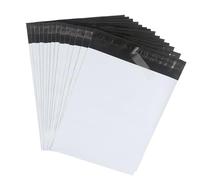 HVDHYY Pochette Envoie Colis Vinted 32cmX45cm 30pcs Enveloppe Plastique Expedition Imperméable Inviolable Auto-adhésive Emballage Colis Vinted Vêtement Chaussures Livres pour Petites Entreprise Blanc