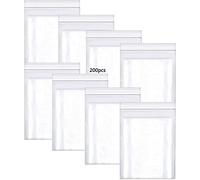 HVDHYY Sachets Transparent Reutilisable 200pcs Sacs en Plastique Transparent Refermables 100mm x 150mm 160µ Petite Pochette Plastique 10cm x 15cm de Bijoux Boucles d'oreilles Collier Échantillons