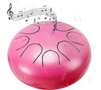 HVFGXY Carillon de pluie étanche de 15,2 cm à 8 notes pour extérieur de jardin, mini tambour à langue en acier (rose)