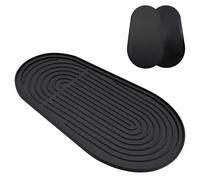 HVIHWI Tapis d'égouttement en silicone - Tapis antidérapant et stable - Convient pour SodaStream Duo E-Duo, plan de travail de cuisine, tapis de protection en silicone imperméable avec design rainuré