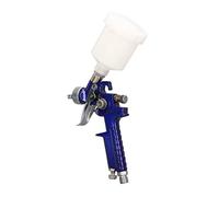 Hvlp Spray Buse de 0,8 Mm avec Manomètre Pulvérisateur de Peinture Basse Pression Pot de 125 ML Portable Haute efficacité pour Meubles en Bois et Métal, Bricolage Automobile