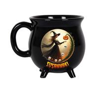 Hvnywmmg Tasse Chaudron de Sorcière Personnalisé Halloween,Mug Personnalisable avec Prénom,Idée Cadeau Originale Noël Anniversaire pour Femme, Fille, Meilleure Amie, Sœur