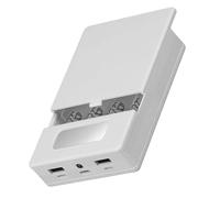 HVRFJXI 18650 Charging Power Shell with LED Battery Case Portable Chargers Pack Shell Battery Holder Case for Phone Fast Charging Power Accessory