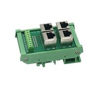 HVRFJXI Adaptateur femelle 4 en 1 RJ45 8P8C avec étiquetage transparent pour une identification et une connexion faciles. Adaptateur répartiteur Ethernet