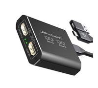 HVRFJXI Adaptateur USB vers double HDTV 2 en 1 Rallonge 1080p @ 60Hz vers HDTV pour PC ordinateur portable moniteur projecteur accessoires