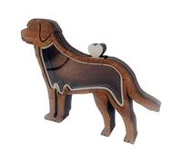 HVRFJXI Boîte Commémorative en Bois Personnalisable pour Poils d'animaux Ajoute De La Personnalité comme Le Nom Et La Forme pour Spécial avec Boîte À Souvenirs Décorative