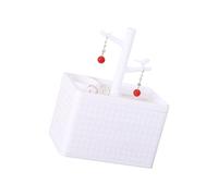 HVRFJXI Boîte De Rangement De Bijoux Rotative en Pet Facile À Nettoyer Organisateurs À Plusieurs Couches avec Boîte À Bijoux Rotative À 360 Degrés