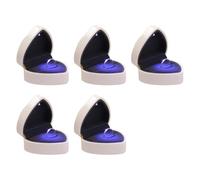 HVRFJXI Boîte de rangement portable en forme de cœur avec lumière LED - Accessoire de mode pour les fournitures de mariage et cadeaux spéciaux - Boîte à bijoux avec lumière LED