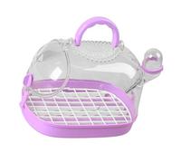 HVRFJXI Boîte de transport transparente pour hamster avec ventilation pour un accès facile et une interaction facile pour petits animaux de compagnie