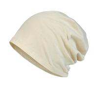 HVRFJXI Bonnet de sommeil en coton doux avec bande élastique - Outil de coiffure pour diverses occasions en plein air, beige, Taille unique