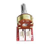 HVRFJXI Carte son à double canal avec 3 options de résistance B10K/B50K/B100K pour systèmes de cinéma maison, potentiomètre double gang, module de contrôle du son