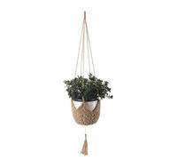 HVRFJXI Cintres pour plantes en corde tissée pour intérieur à suspendre - Support mural pour pots de fleurs - Support pour cour et gain de place