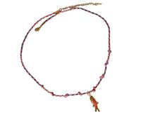 HVRFJXI Collier à breloques en forme de poisson tressé coloré - Confortable - Convient pour un usage quotidien - Bijoux en acier inoxydable, taille unique, Comme décrit, Comme décrit.