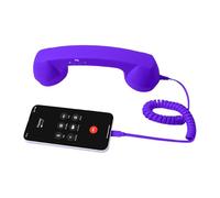 HVRFJXI Combiné de téléphone de bureau nostalgique avec microphone à réduction du bruit et prise en main confortable pour les besoins d'appels quotidiens Casque USB C Récepteur téléphonique