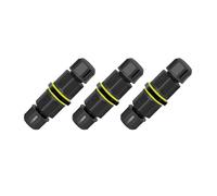 HVRFJXI Connecteur de câble électrique à 3 broches IP68 - Bornes ignifuges pour installations d'éclairage extérieur et de jardin - Étanche