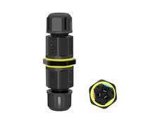 HVRFJXI Connecteur de câble électrique à 3 broches IP68 - Bornes ignifuges pour installations d'éclairage extérieur et de jardin - Étanche