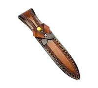 HVRFJXI Couteaux en cuir de vache gaine de lame avec fixation de ceinture pour outils de survie en camping coutures renforcées étui de coupe-ceinture artisanal