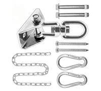 HVRFJXI Crochet de plafond rotatif à 360 degrés - Capacité maximale de 250 kg - Pour chaises suspendues - Sangles d'exercice - Kit d'installation de balançoire de yoga