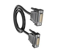 HVRFJXI DB15 Cable 1.5M DB15 Female Male Extension Cable Double Shielded Metal Braide Aluminum Foil Wire For Stable Data Transfer