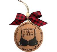 HVRFJXI Décorations artistiques en bois faites à la main pour sapin de Noël - Artisanat pratique pour les activités familiales saisonnières - Décoration d'arbre de Noël