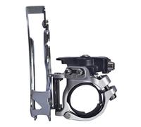 HVRFJXI Dérailleur avant de vélo en acier 9/27 vitesses, mécanisme de changement de vitesse précis améliorant la stabilité, faible entretien, alliage d'aluminium, collier de serrage pour vélo