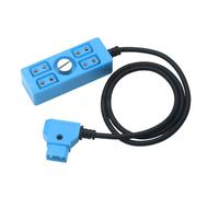 HVRFJXI Dtap Répartiteur d'alimentation mâle vers 4 ports femelles Adaptateur D-Tap Hub avec vis 1/4 Étend la puissance de sortie à quatre appareils