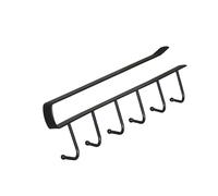 HVRFJXI Étagère pratique pour tasses avec 6 crochets pour fournitures de cuisine, armoire, articles divers, organiseurs muraux à suspendre