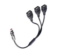 HVRFJXI Hubs USB C Tête Rotative À 180 Degrés Et 3 Ports USB 2.0 pour Le De Données De Simultanée sur Les Smartphones Ordinateurs Portables PowerBanks Hubs De Type C