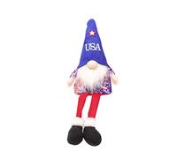 HVRFJXI Independence Day Figurine en peluche faite à la main sans visage pour décorations de poupée Patriotique des anciens combattants Tomte debout