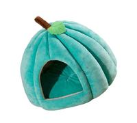 HVRFJXI Lit pour animal de compagnie avec coussin amovible et poignée douce Motif citrouille