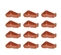 HVRFJXI Lot de 12 supports invisibles pour pots de fleurs et plantes de jardin - Pour présentation triangulaire de bonsaï - Pinces à papier - Pinces à ressort - Pinces à linge