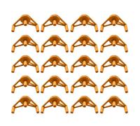 HVRFJXI Lot de 20/50 pinces de dressage réglables pour plantes avec tige à 360 degrés Vert et marron