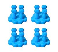 HVRFJXI Lot de 4 crochets adhésifs polyvalents pour garder votre espace propre avec ces crochets faciles à installer et pratiques pour salle de bain