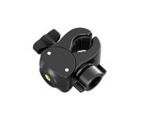 HVRFJXI Multipurpose Bicycles Clamp Adapter Allowing 360 Rotation and Double Device Installation Via 17mm Ball Socket Interfaces Double Device Holder
